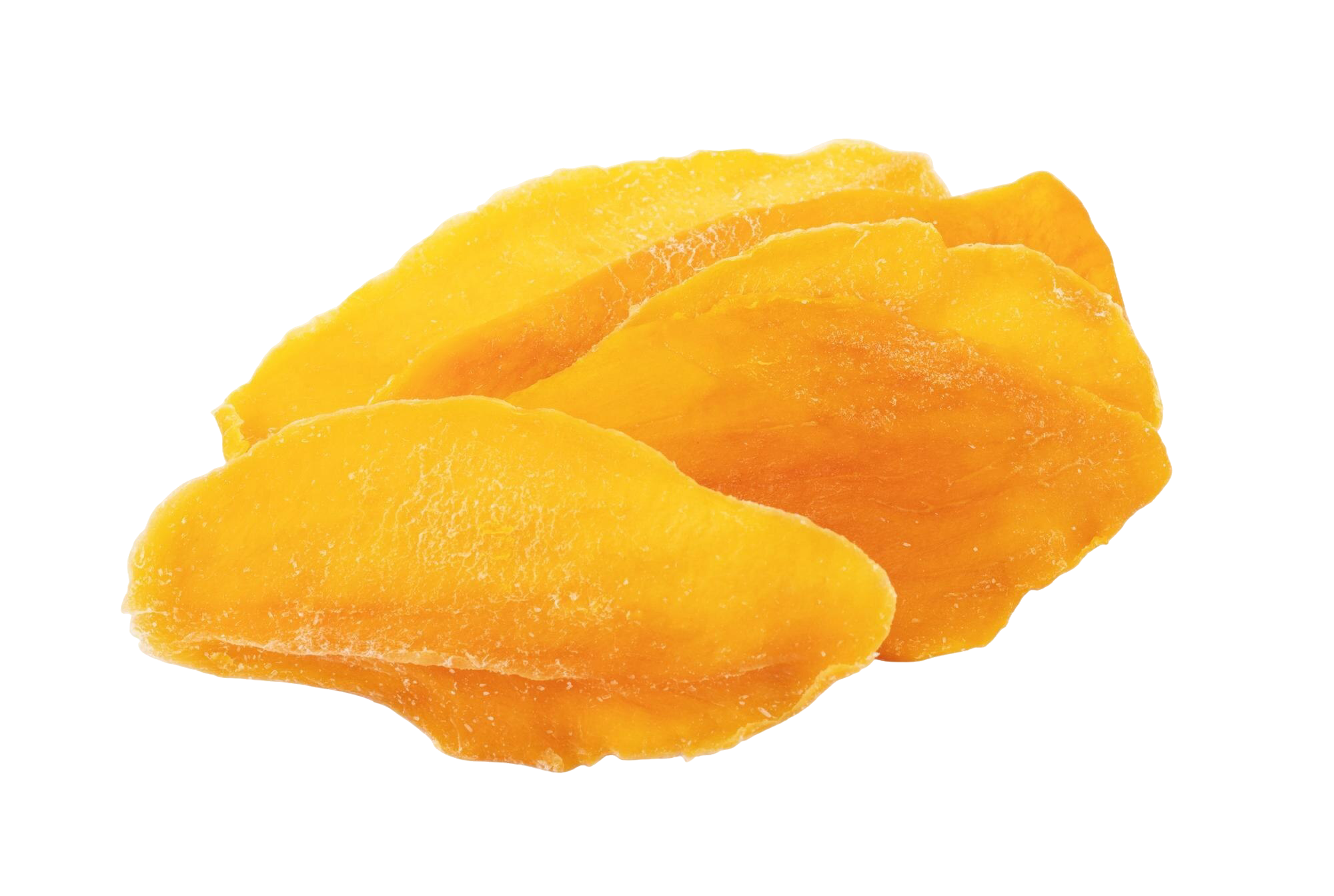 dried mango lay white plate